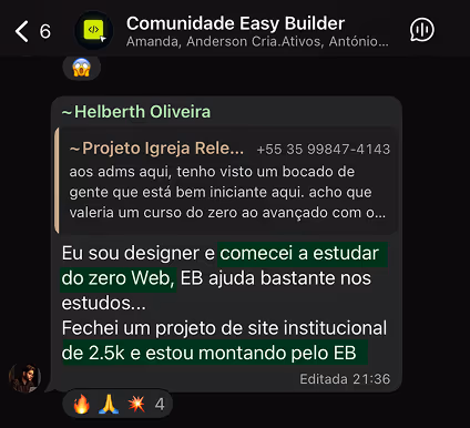 Depoimento do Heliberth sobre projeto institucional